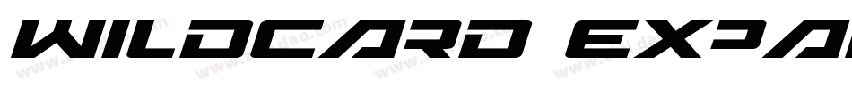 Wildcard Expanded字体转换